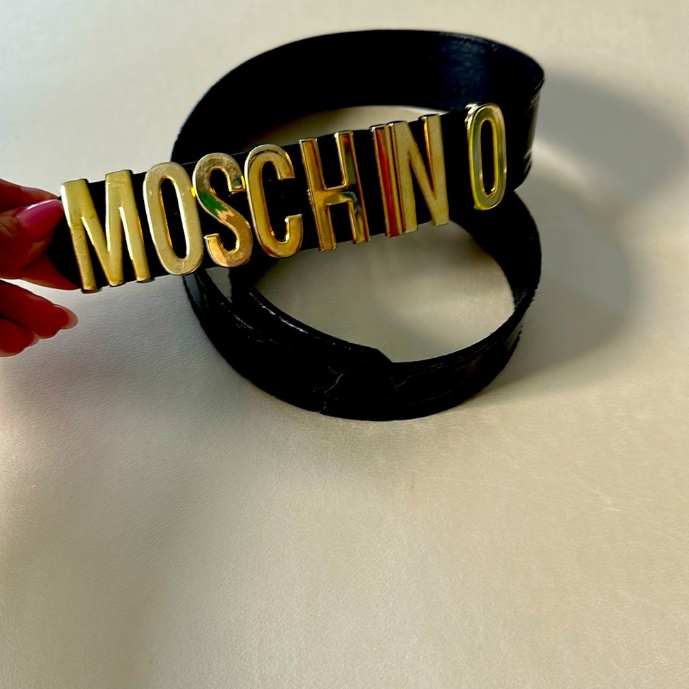 Moschino Alligator Belt